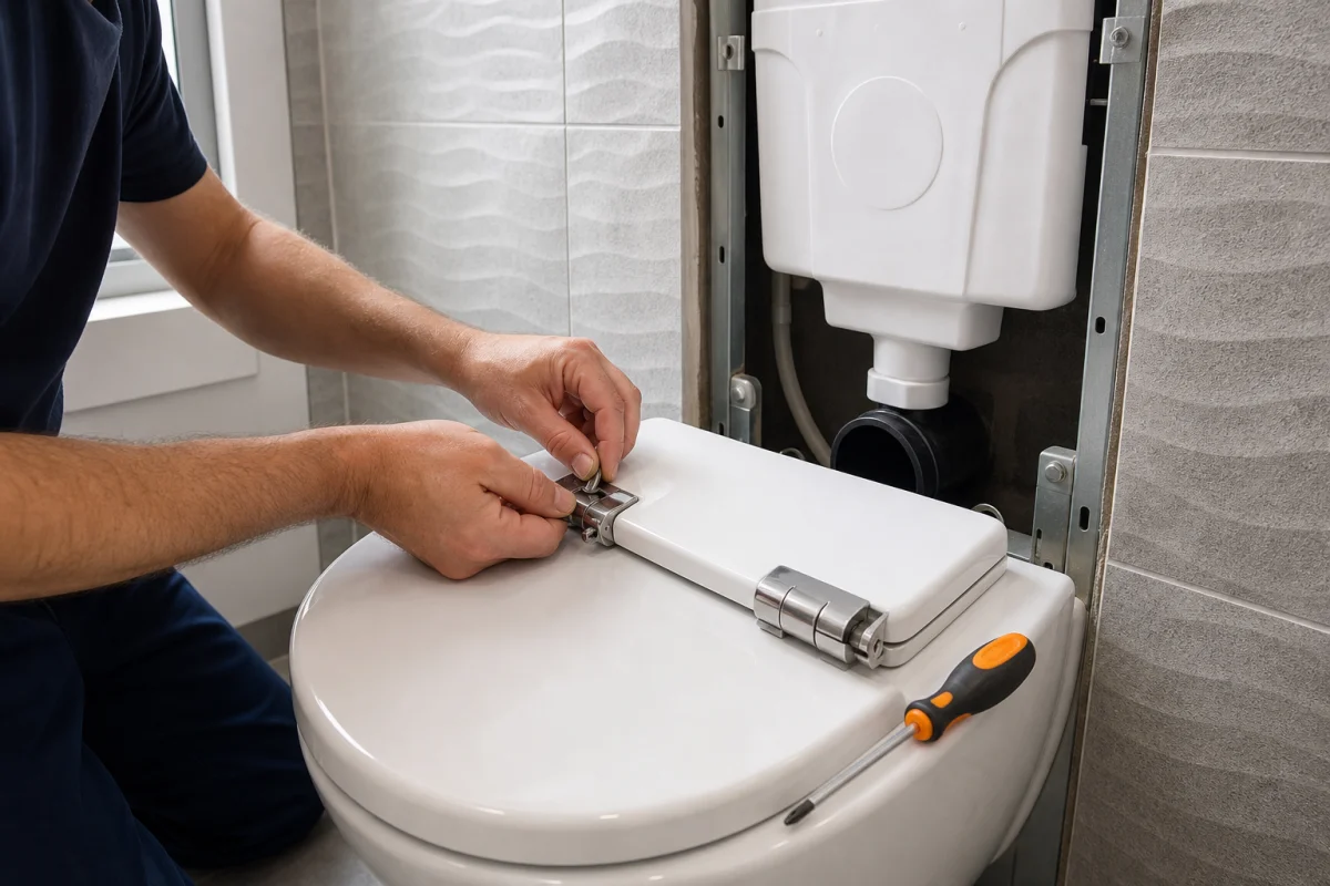 changement abattant wc suspendu