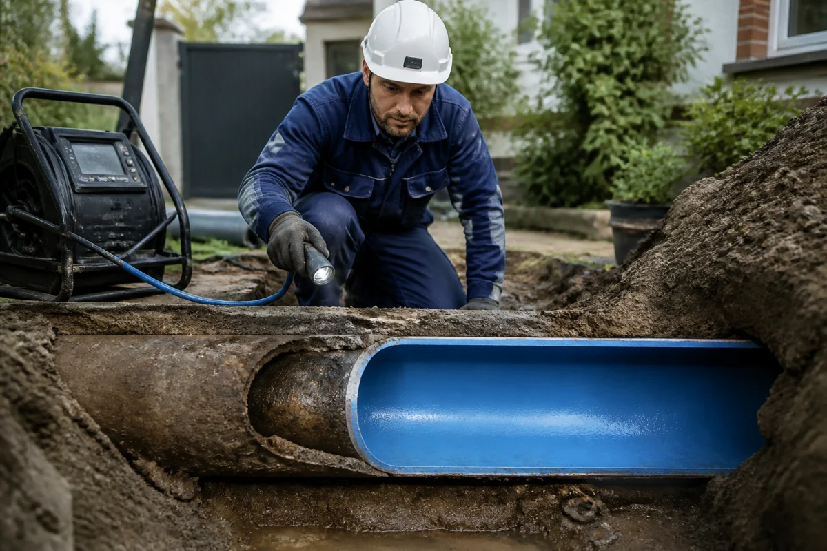réparation conduite d'eau enterrée