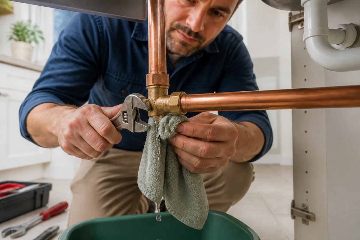 Réparer une fuite de cuivre durablement chez soi