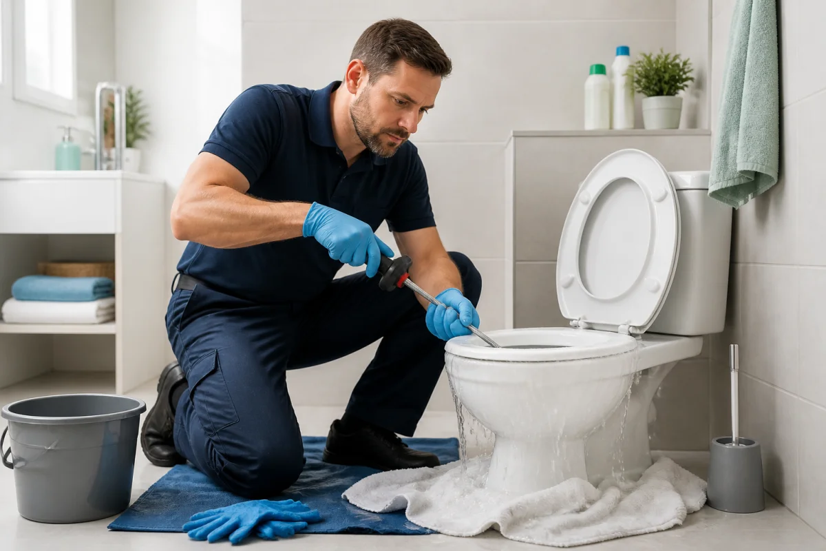 Débouchage de toilettes urgence et bons réflexes à adopter