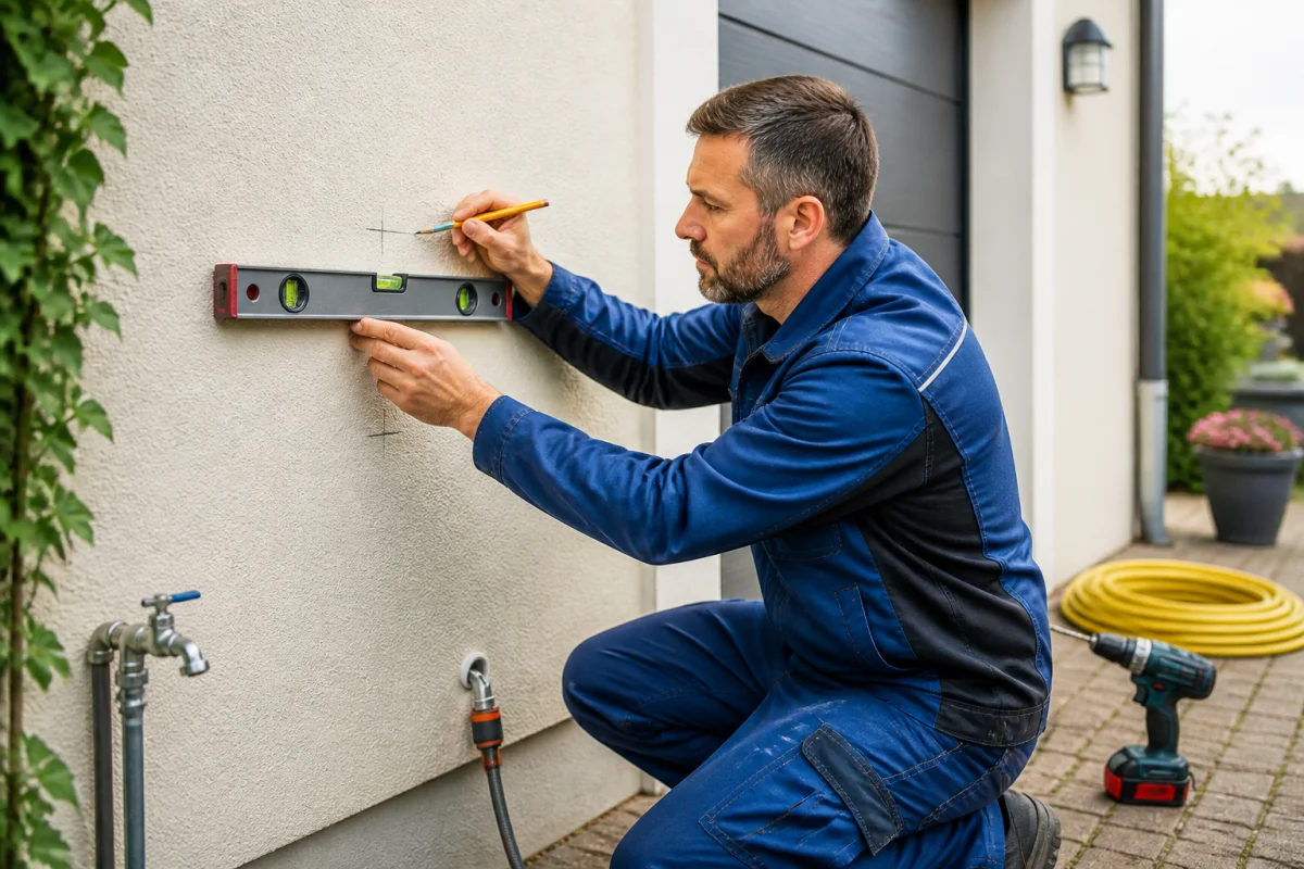 Installer un robinet extérieur dans les règles